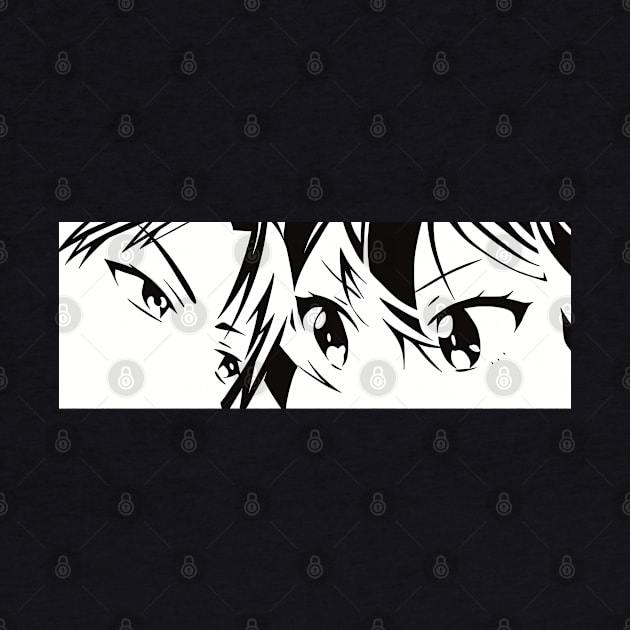 Tomo Aizawa and Junichirou Kubota Eyes from Tomo chan Is a Girl or Tomo-chan wa Onnanoko! Anime (Minimalist Style) by Animangapoi